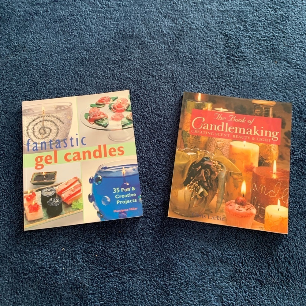 Fantastic Gel Candles and The Book of Candle Making (2) Craft Instruction Books